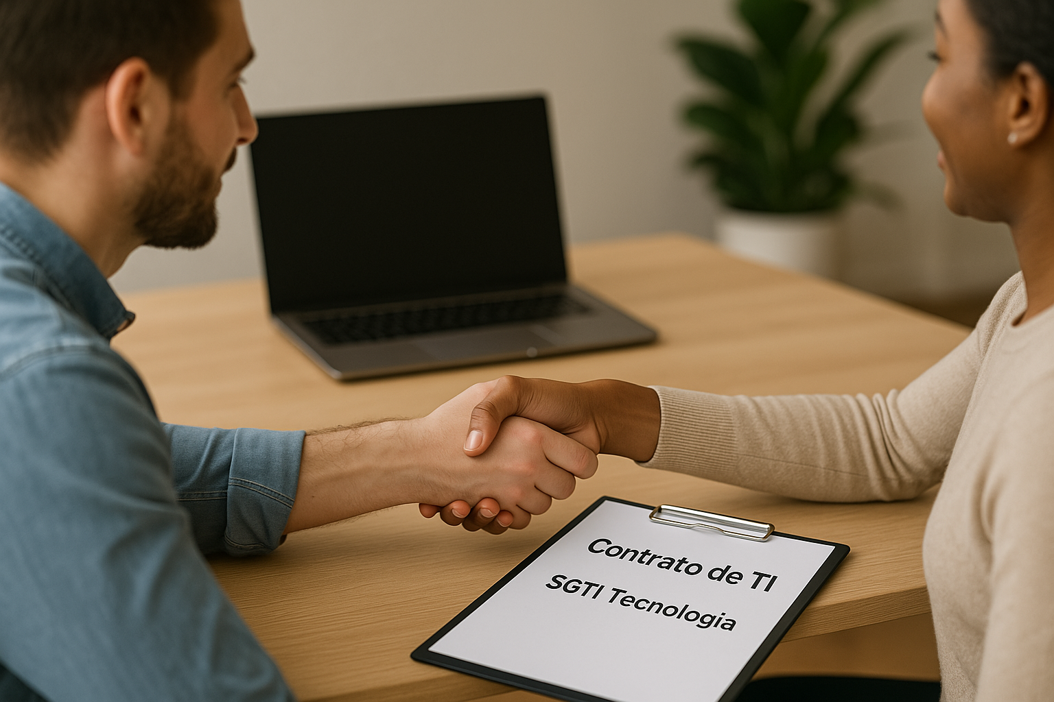 Contrato de suporte técnico e manutenção de TI