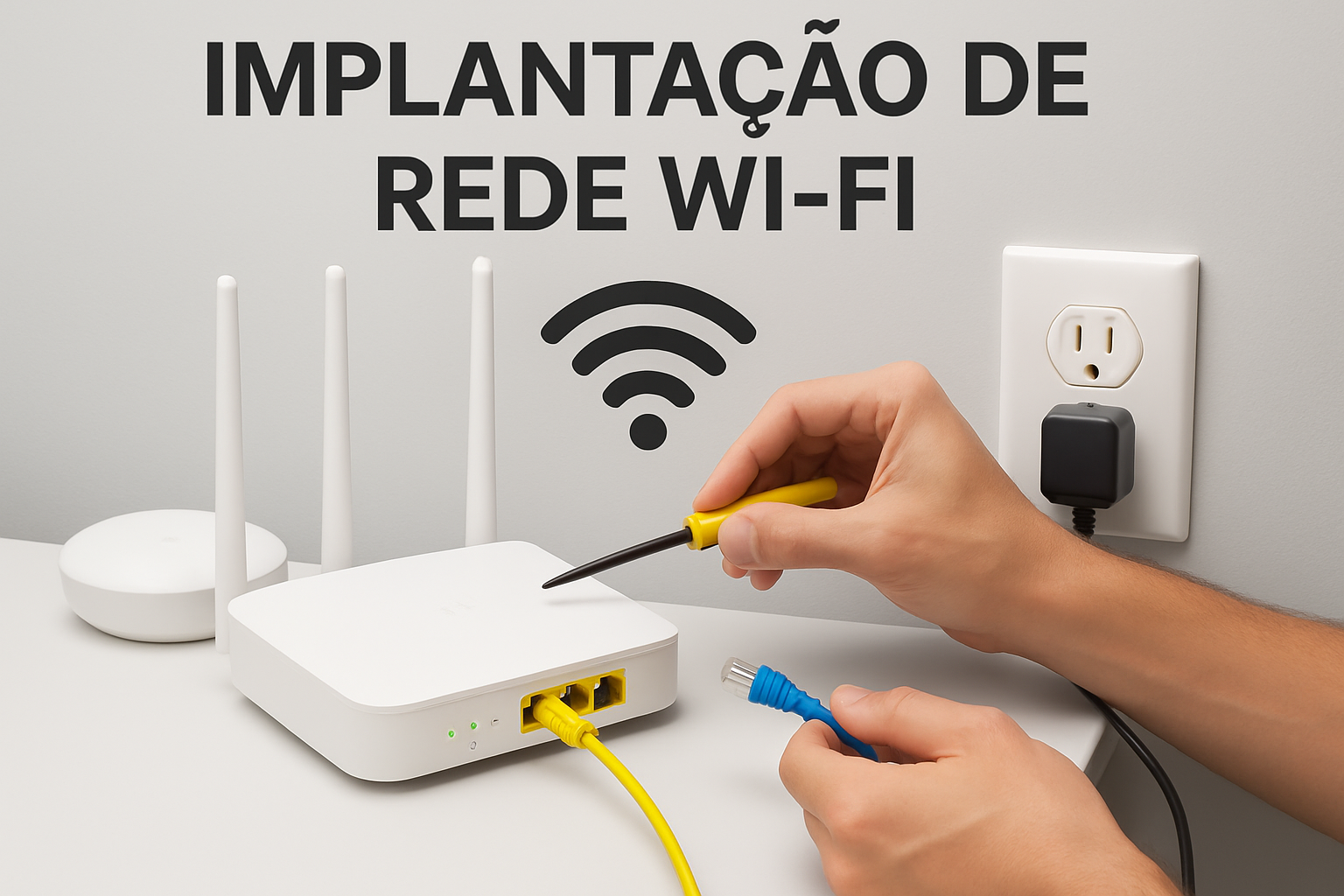 Equipe especializada em instalação de Rede Wi-Fi